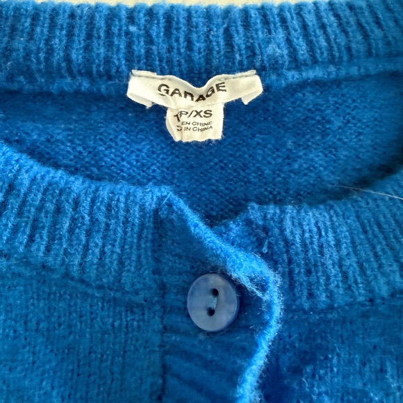 Garage Vibrant Blue Women's Cardigan - Picture 4 of 4